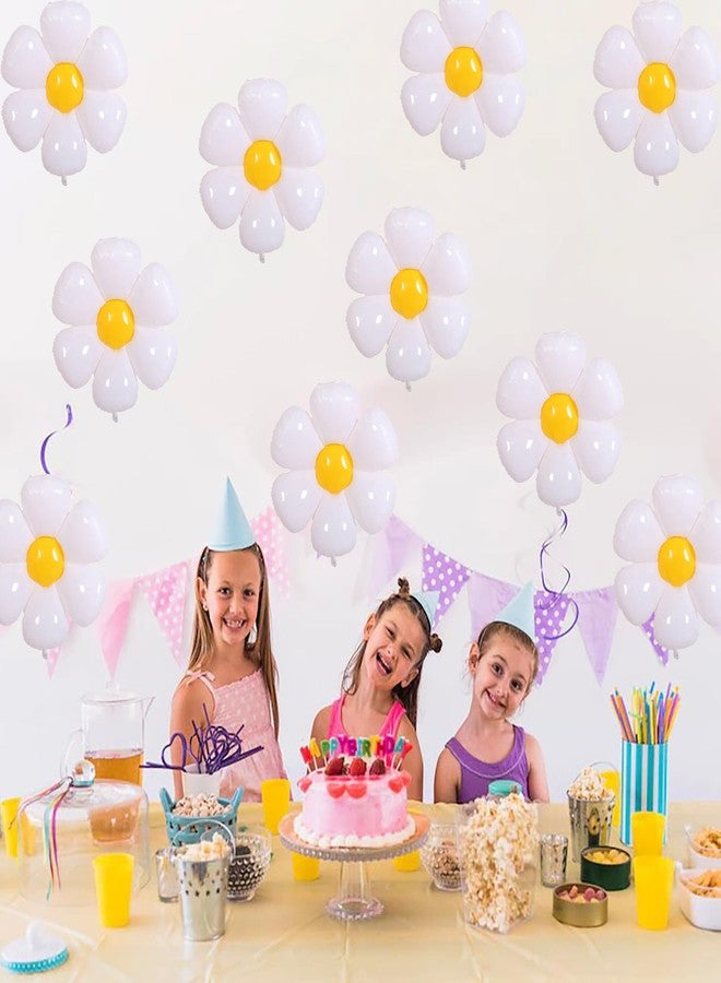 BIEUFBJI 20 Pieces Daisy Balloons, Daisy Balloons, for Daisy Birthday Decorations, Baby Shower, Wedding, Baby Shower - Image 5